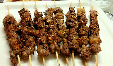 家庭版羊肉串