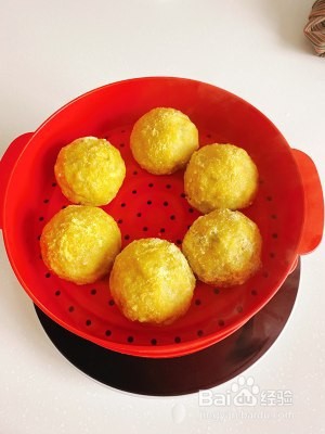 玉米青菜团子