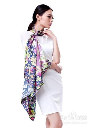 丝巾的系法图解：[1]基本折法ABCD