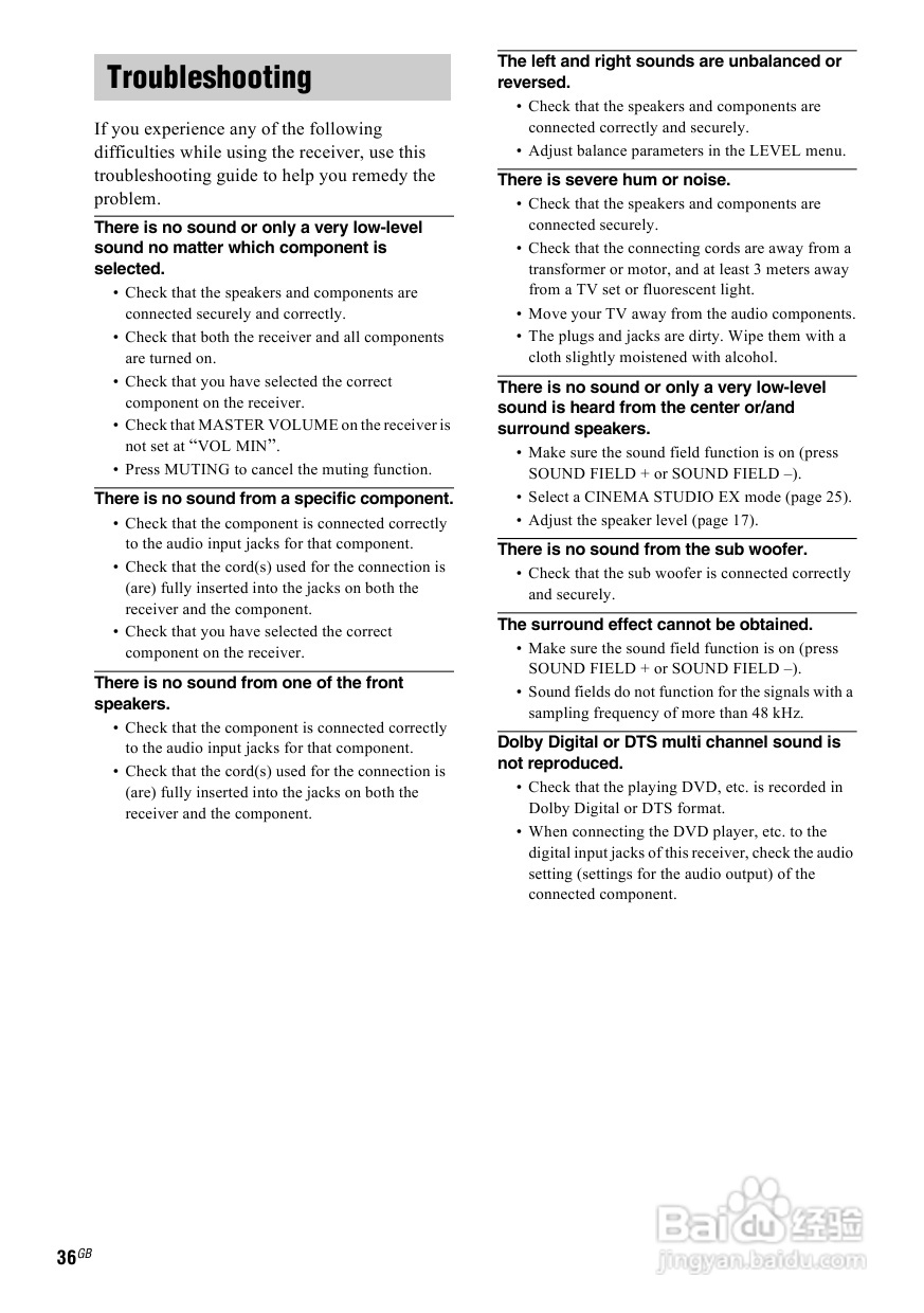 索尼HT-SL600家庭影院使用说明书:[2]