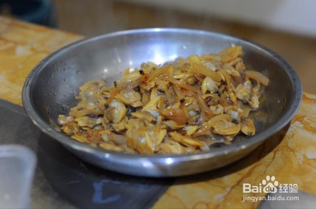 营养美味的蛤肉炒韭菜花