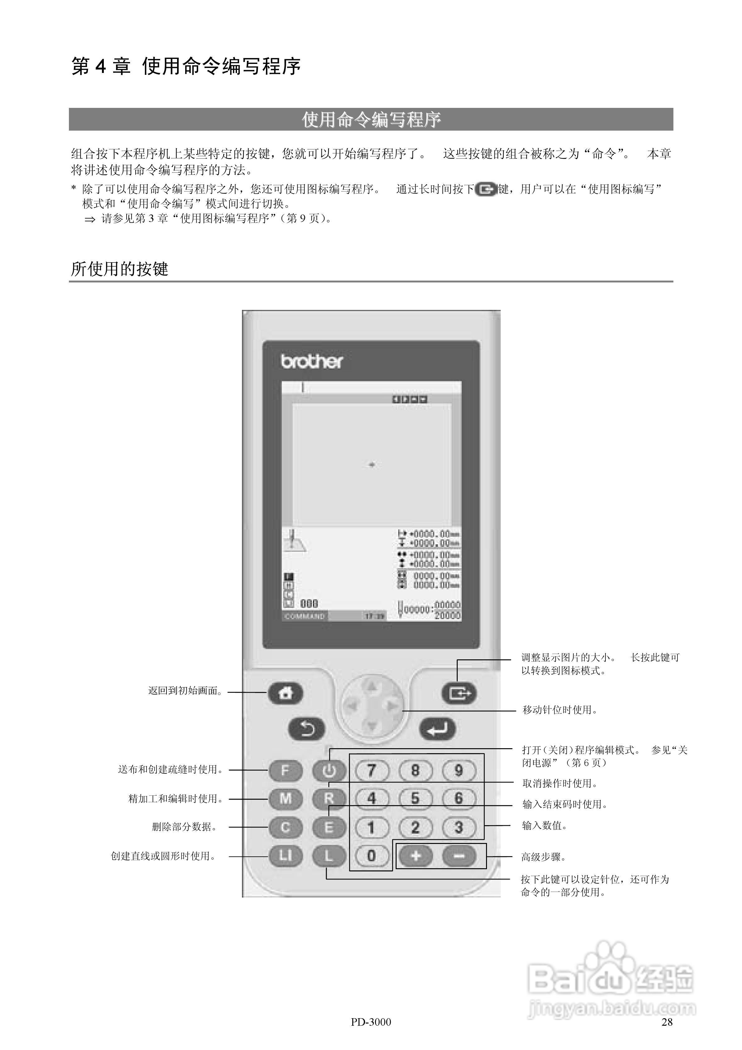 brother PD-3000花样机使用说明书:[4]
