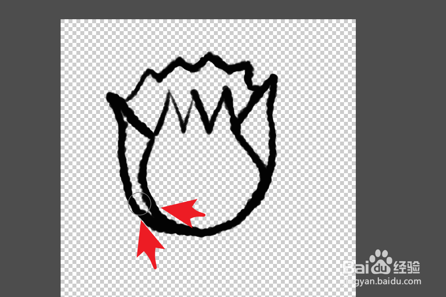 ps线稿粗细不均匀如何整体液化处理？