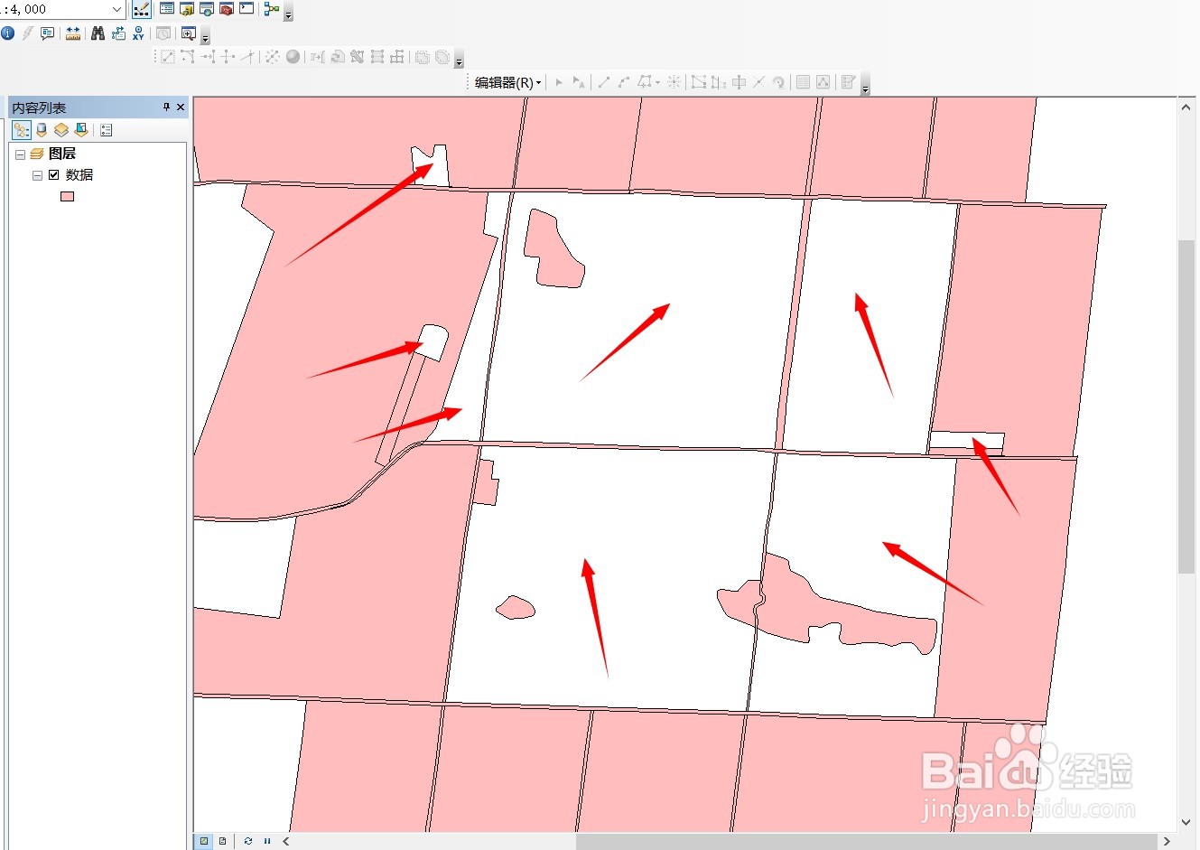 ArcGIS根据周边路网如何自动完成面