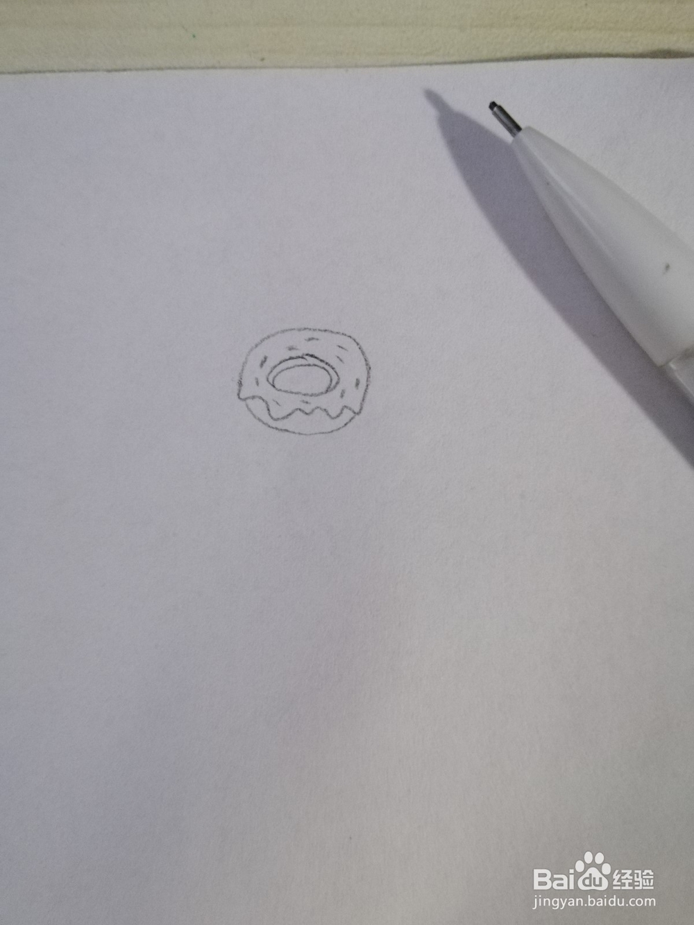 一个甜甜圈应该怎么画？