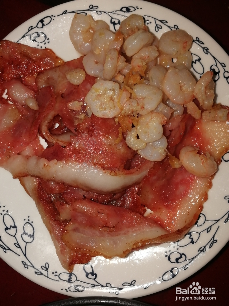 在家也能做的虾仁培根披萨