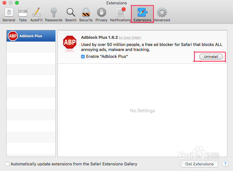 MacOSX El Capitan Safari 插件安装方法Adblock