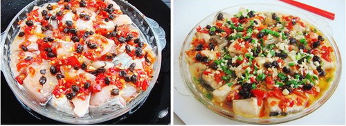 香辣十足的清蒸鱼——清蒸豉香剁椒鱼块