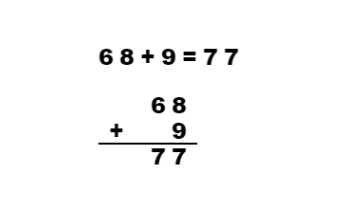68+9等于几