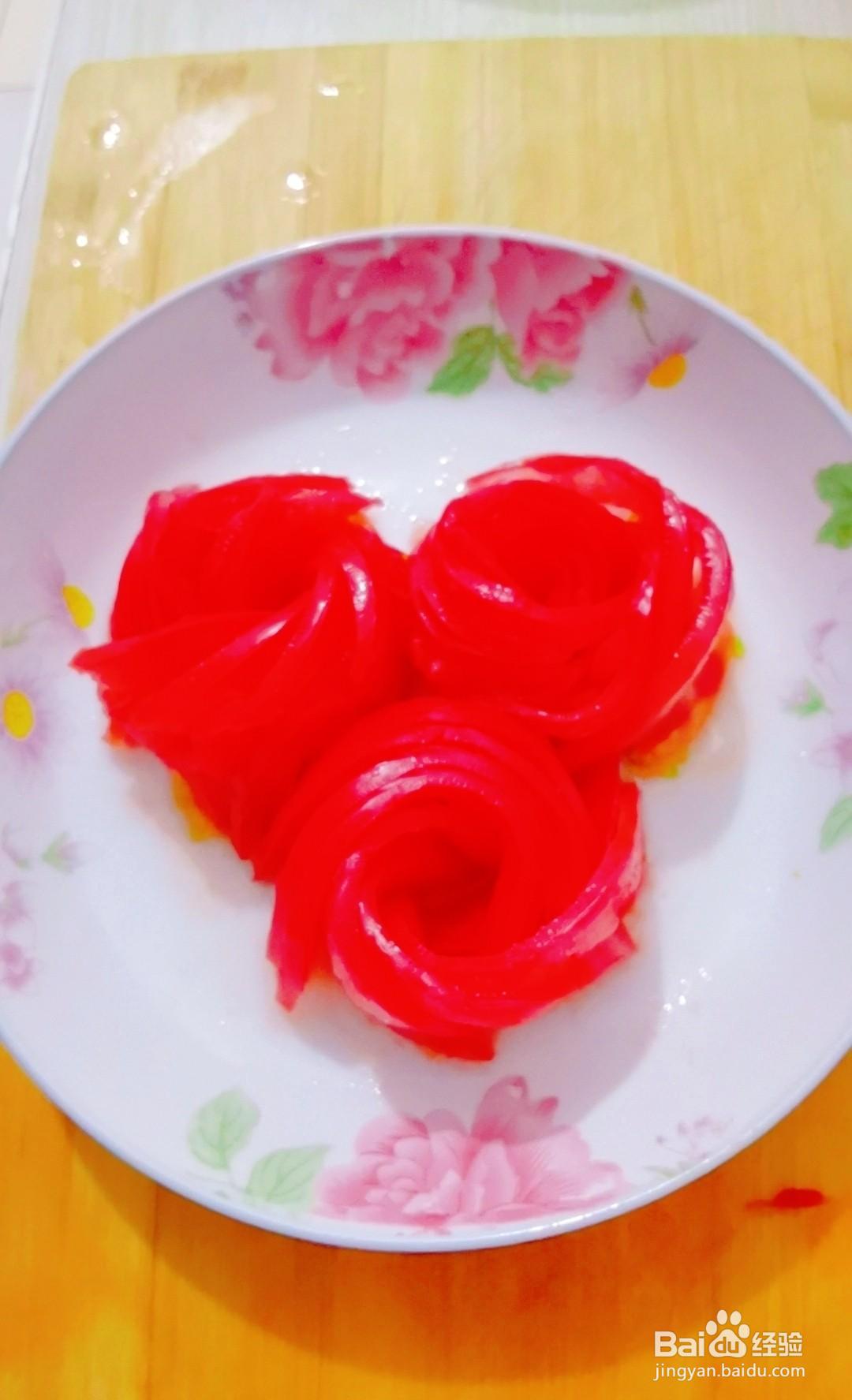 一步步做人人都喜欢的玫瑰花西红柿