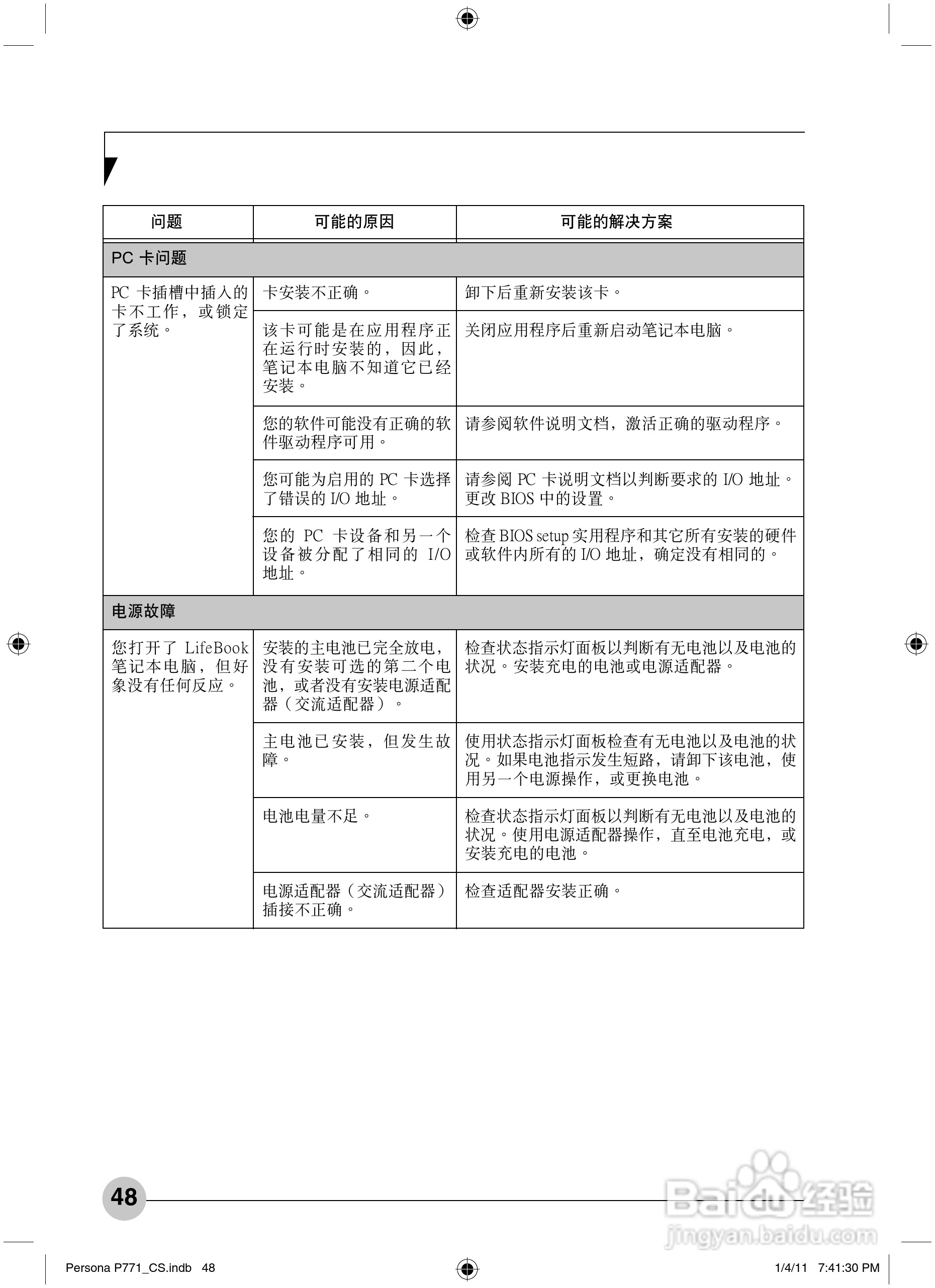 富士通Persona P771笔记本电脑使用说明书:[6]