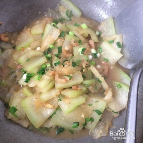 冬瓜鲜炒海米