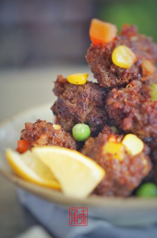 藤椒彩蔬牛肉丸