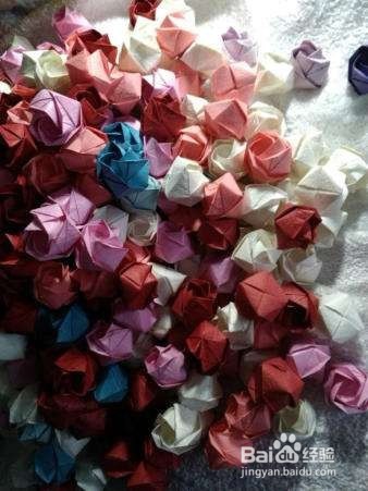 玫瑰千纸鹤怎么折视频