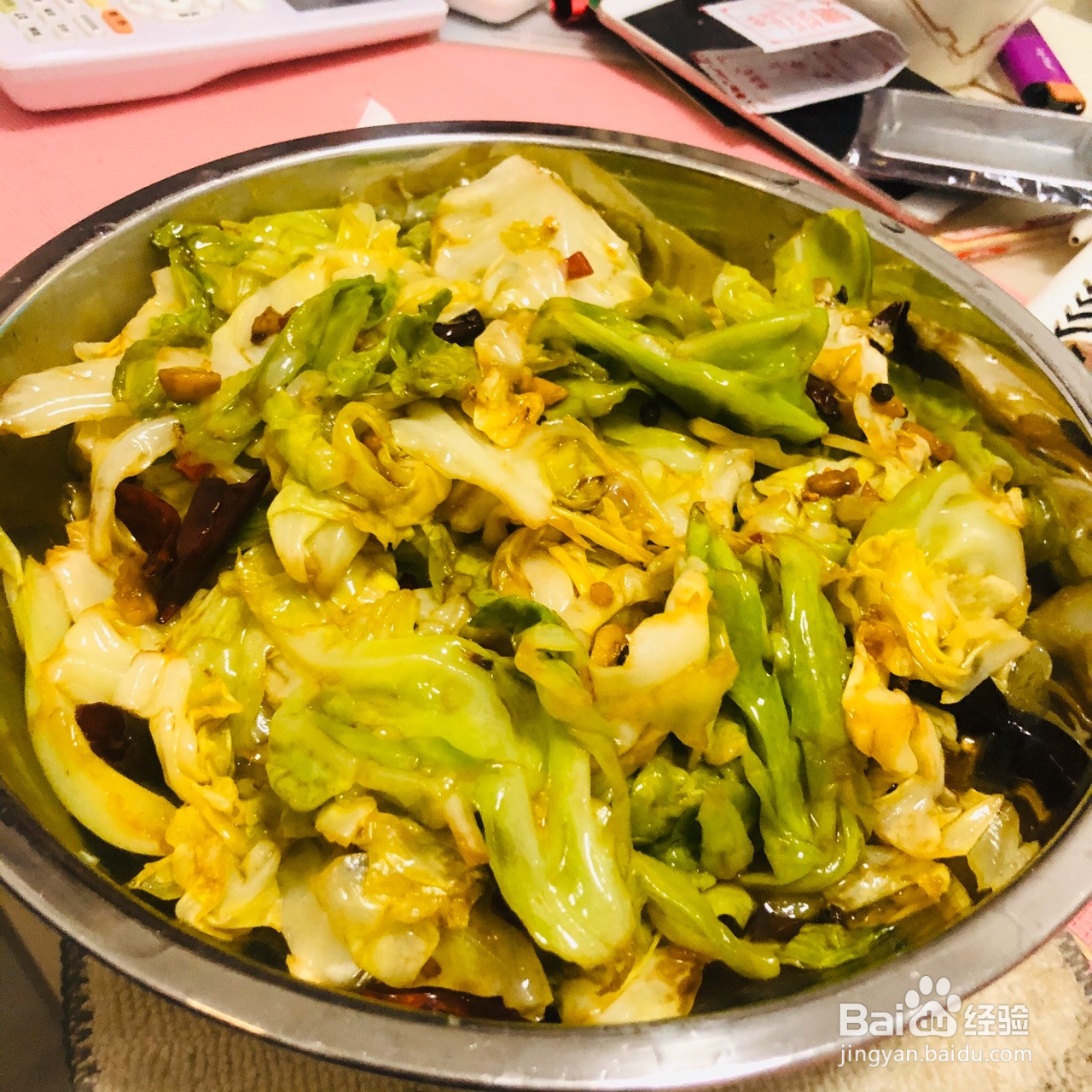 酸辣手撕包菜的做法