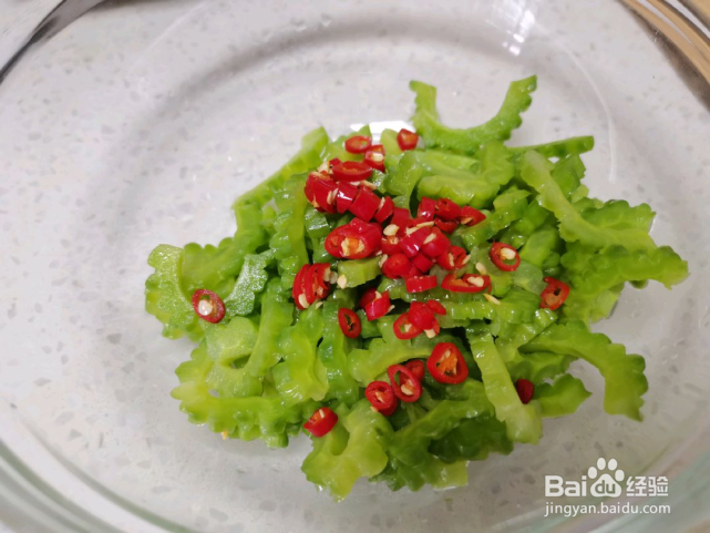 凉拌苦瓜的做法