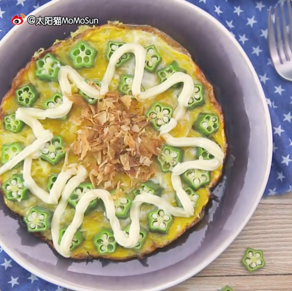 秋葵鸡蛋土豆饼