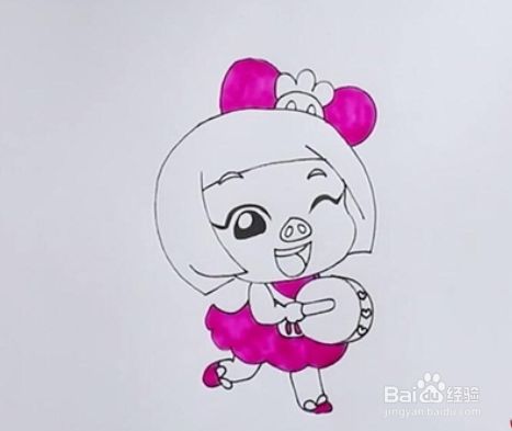猪猪侠菲菲怎么画