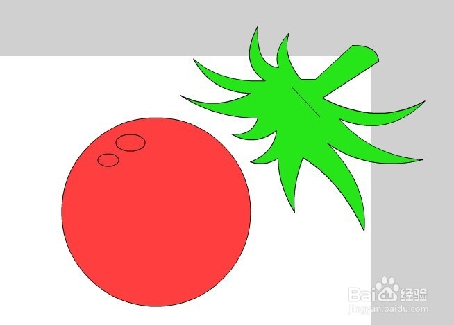 flash如何绘制一个矢量西红柿教程