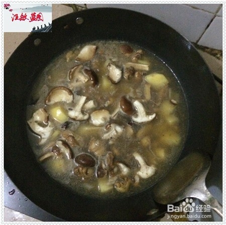 家常菜：[15]土豆蘑菇炖鸡腿肉
