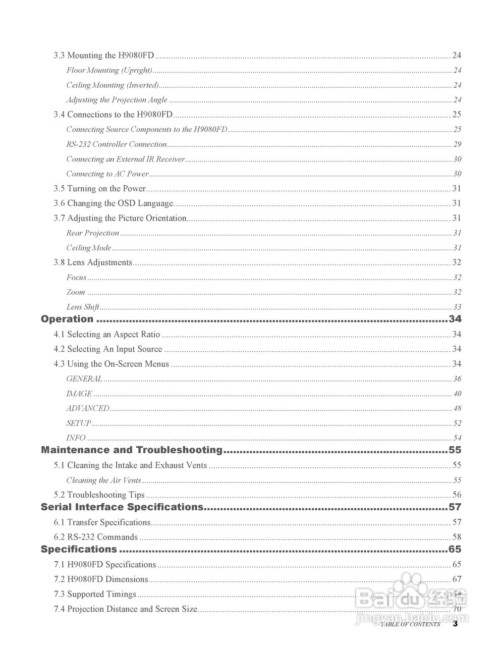 丽讯Vivitek H9080FD投影机说明书:[1]