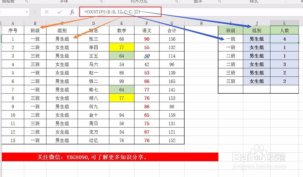 在excel中countif函数公式常用的几种用法：