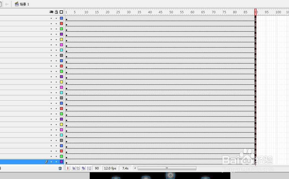 flash制作绘制雪花飞舞的场景