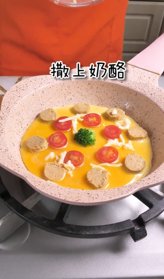 鸡蛋肉肠披萨怎么做