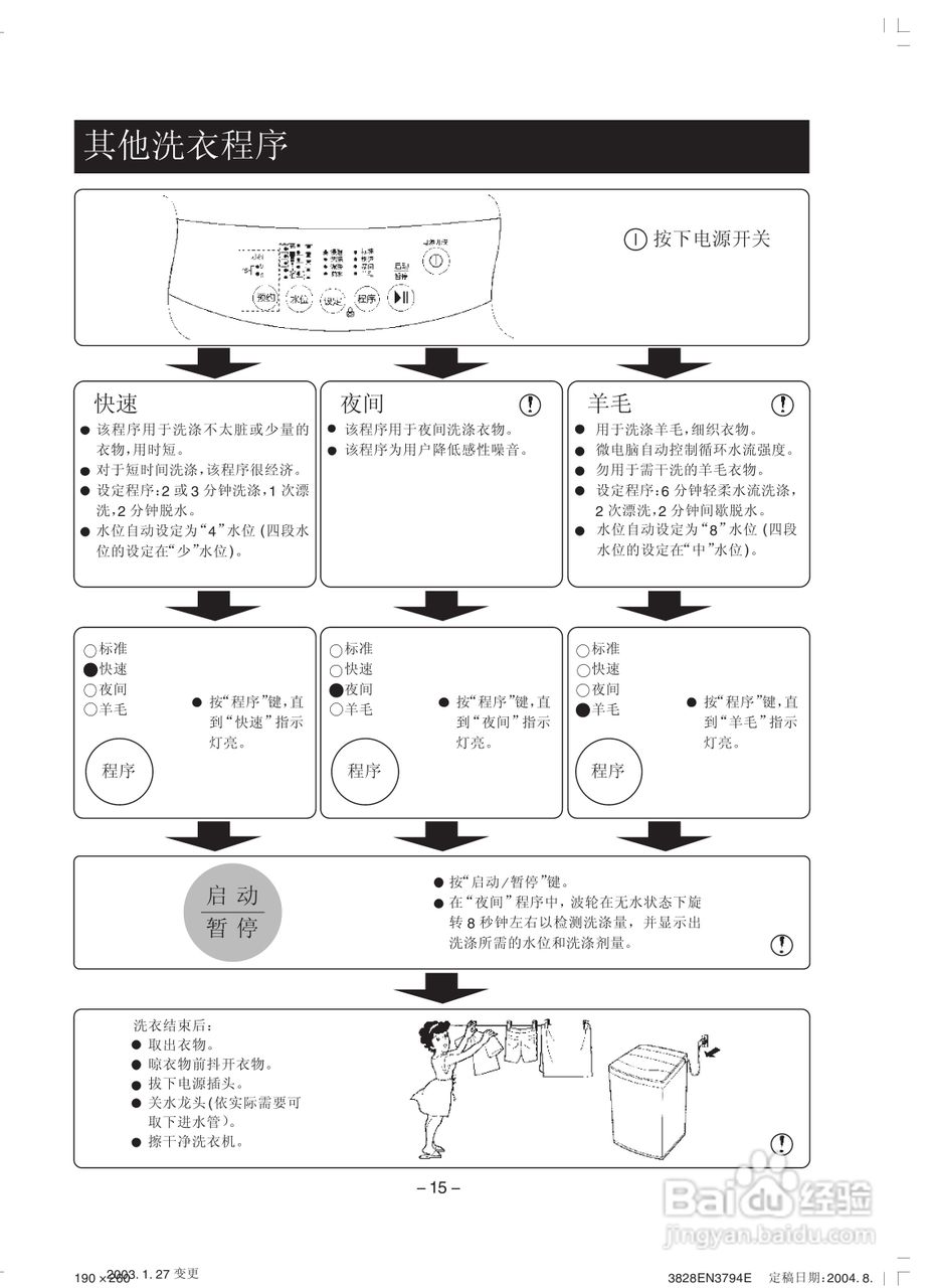 LG XQB50-12SF洗衣机使用说明书:[2]