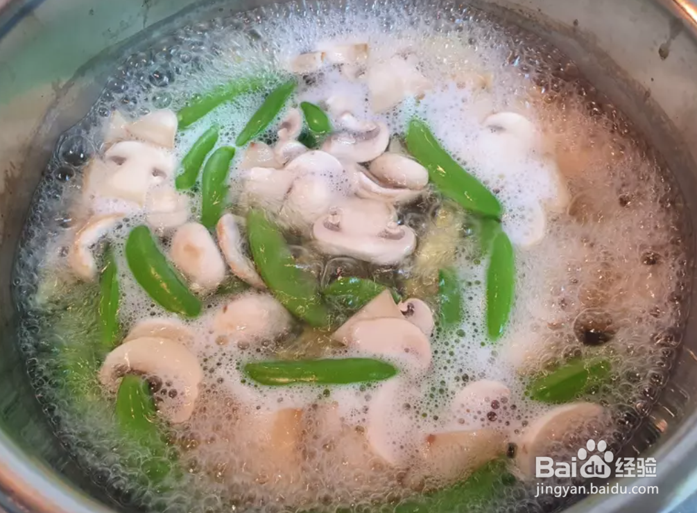 怎么做 蘑菇炒豌豆