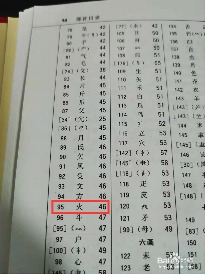 灭按照什么部首查字典