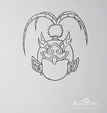 简笔画系列-怎么画周瑜简笔画