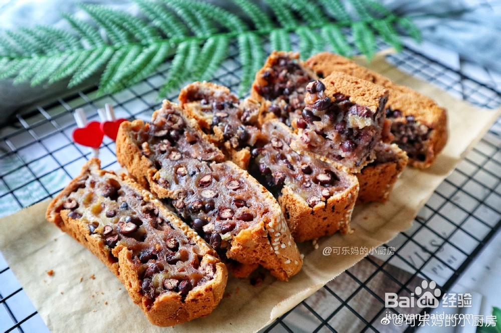 忍不住流口水的小吃红豆烤年糕