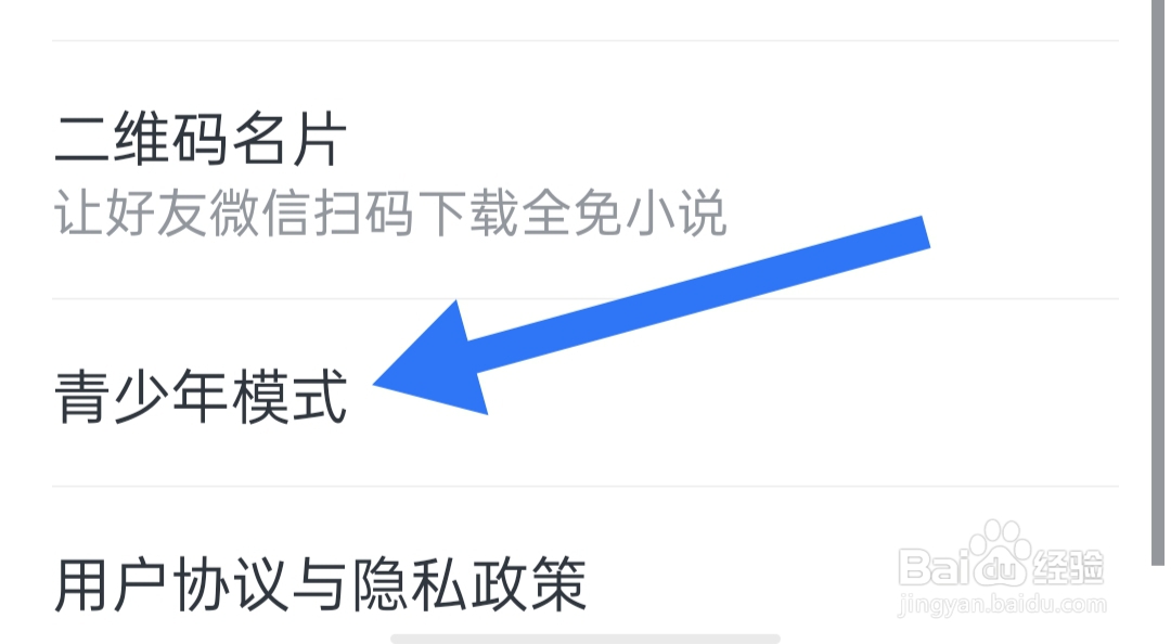 全免小说在哪里开启青少年模式