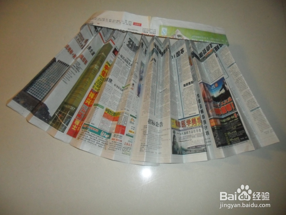 旧报纸怎么做时装