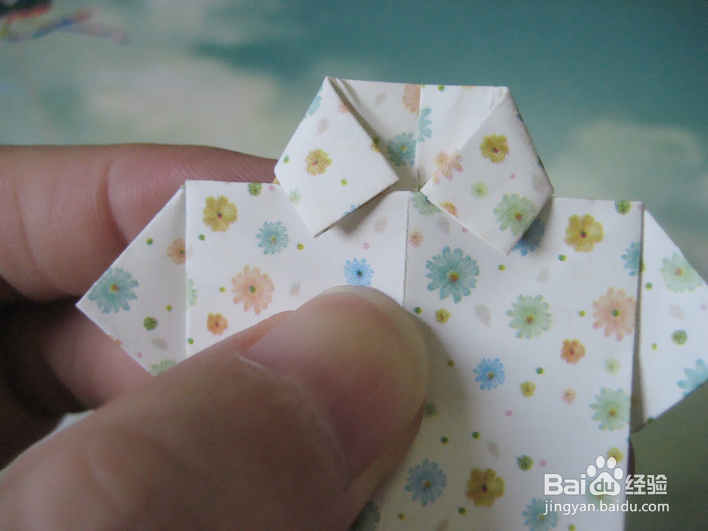 少儿折纸——教你折短袖衬衣