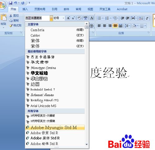怎样在word中添加字体