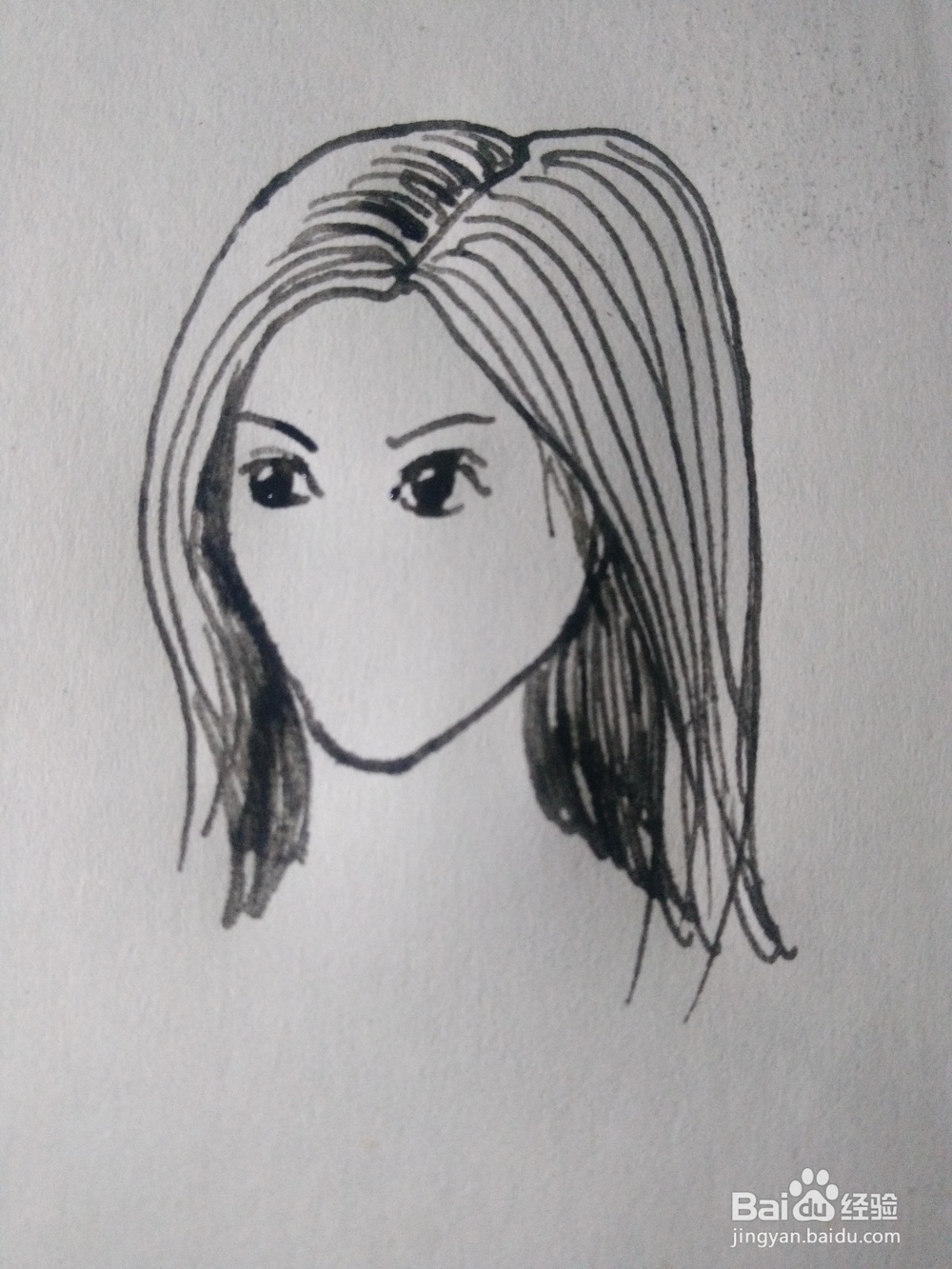 怎么画女神的简单绘画