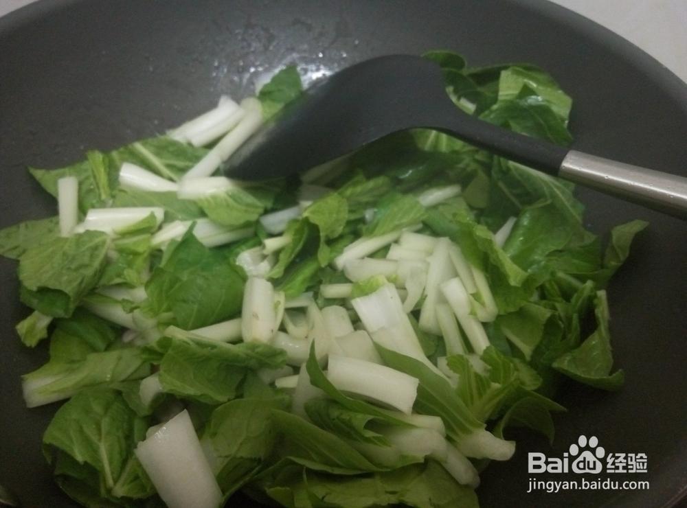 家常菜之肉片炒青菜