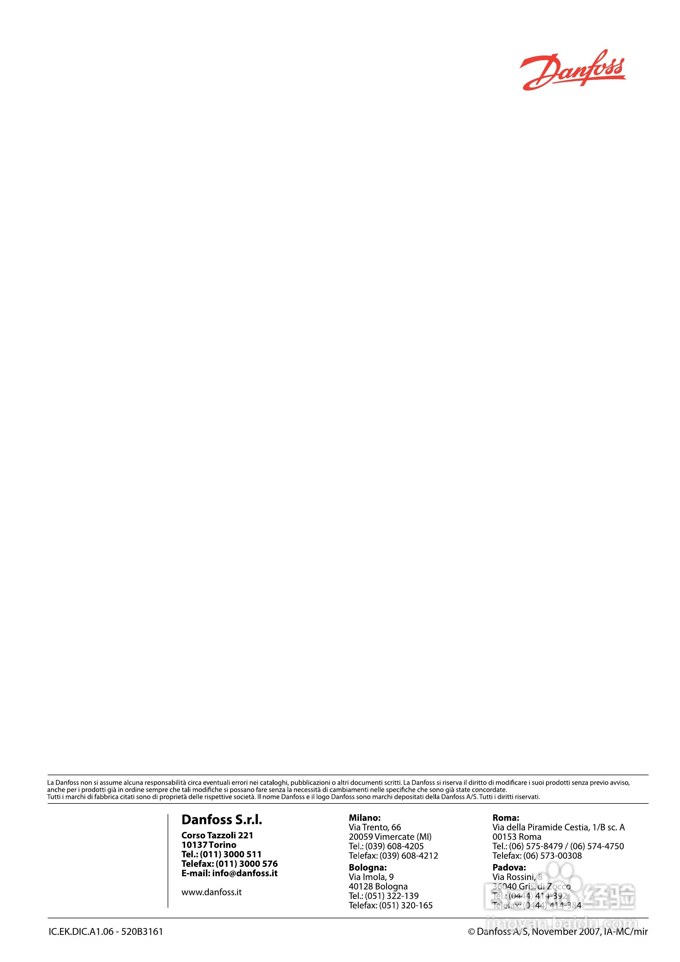 丹佛斯MBS1900压力变送器使用说明书:[9]