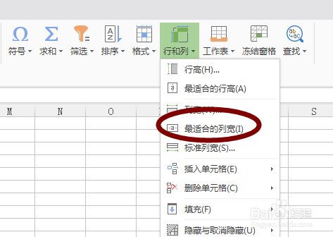 wps excel表格怎么设置最合适的行高和列宽？