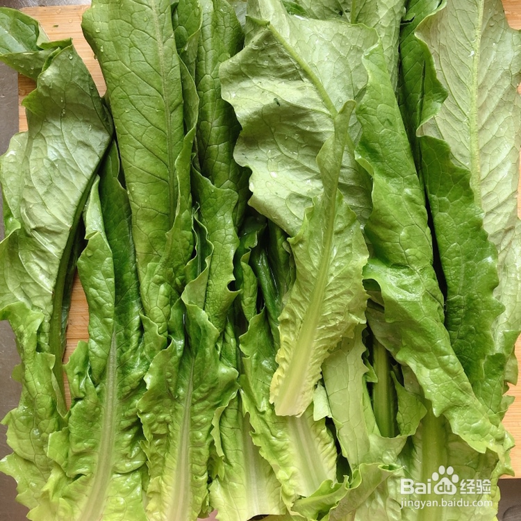 给对象做的麻酱麻汁油麦菜