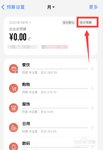 icost软件如何将一级预算合计为总预算