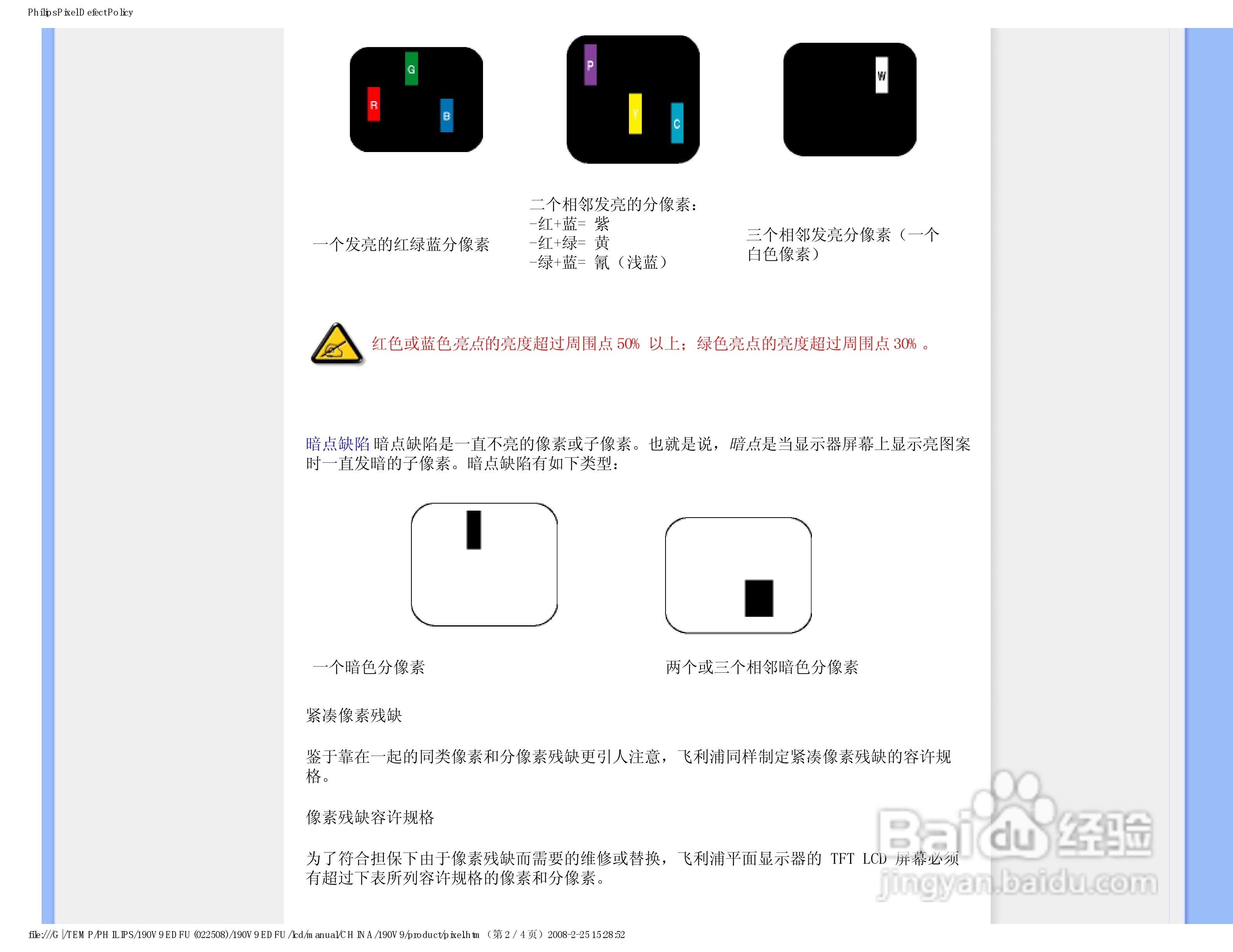 飞利浦190V9FB/93液晶显示器使用说明书:[3]