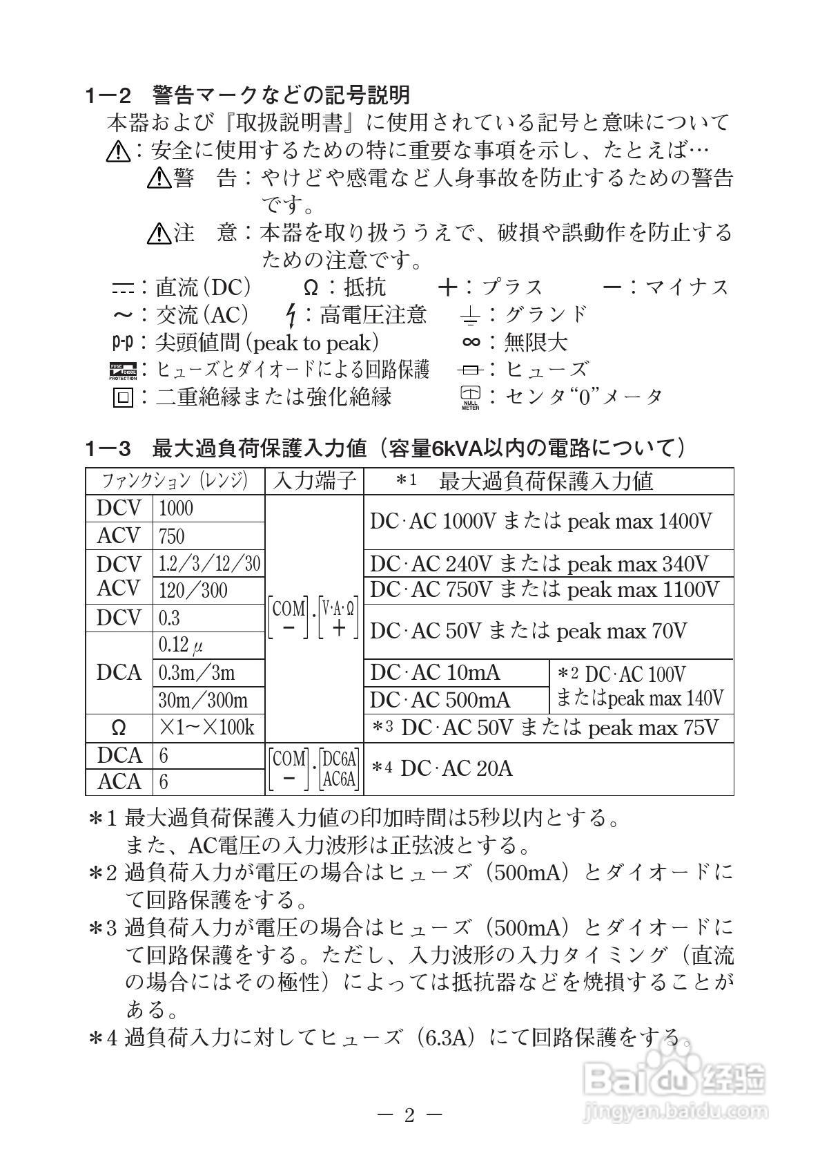 日本三和Sanwa模拟式万用表EM-7000说明书:[1]
