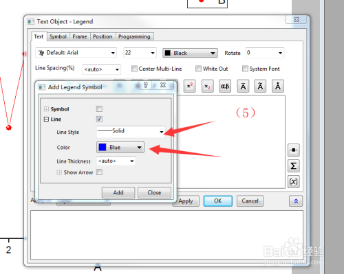 origin科研作图，怎么在legend中添加线条标注？