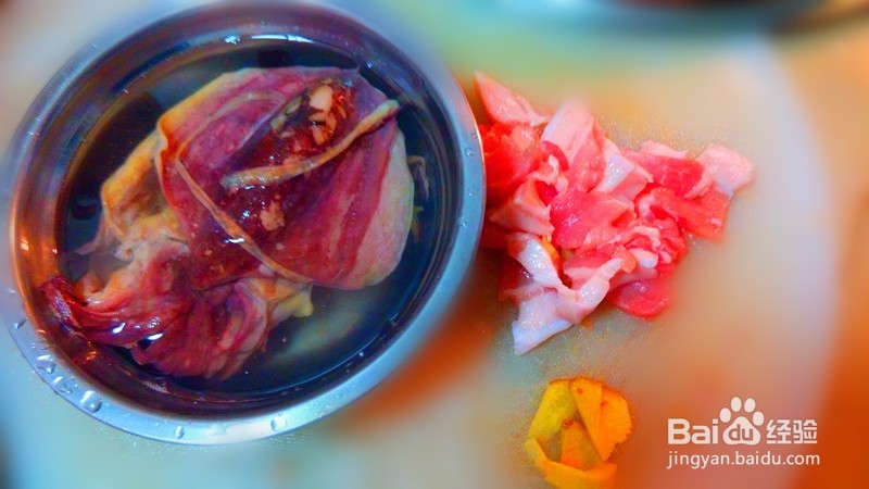 外婆菜:墨鱼干煨五花肉
