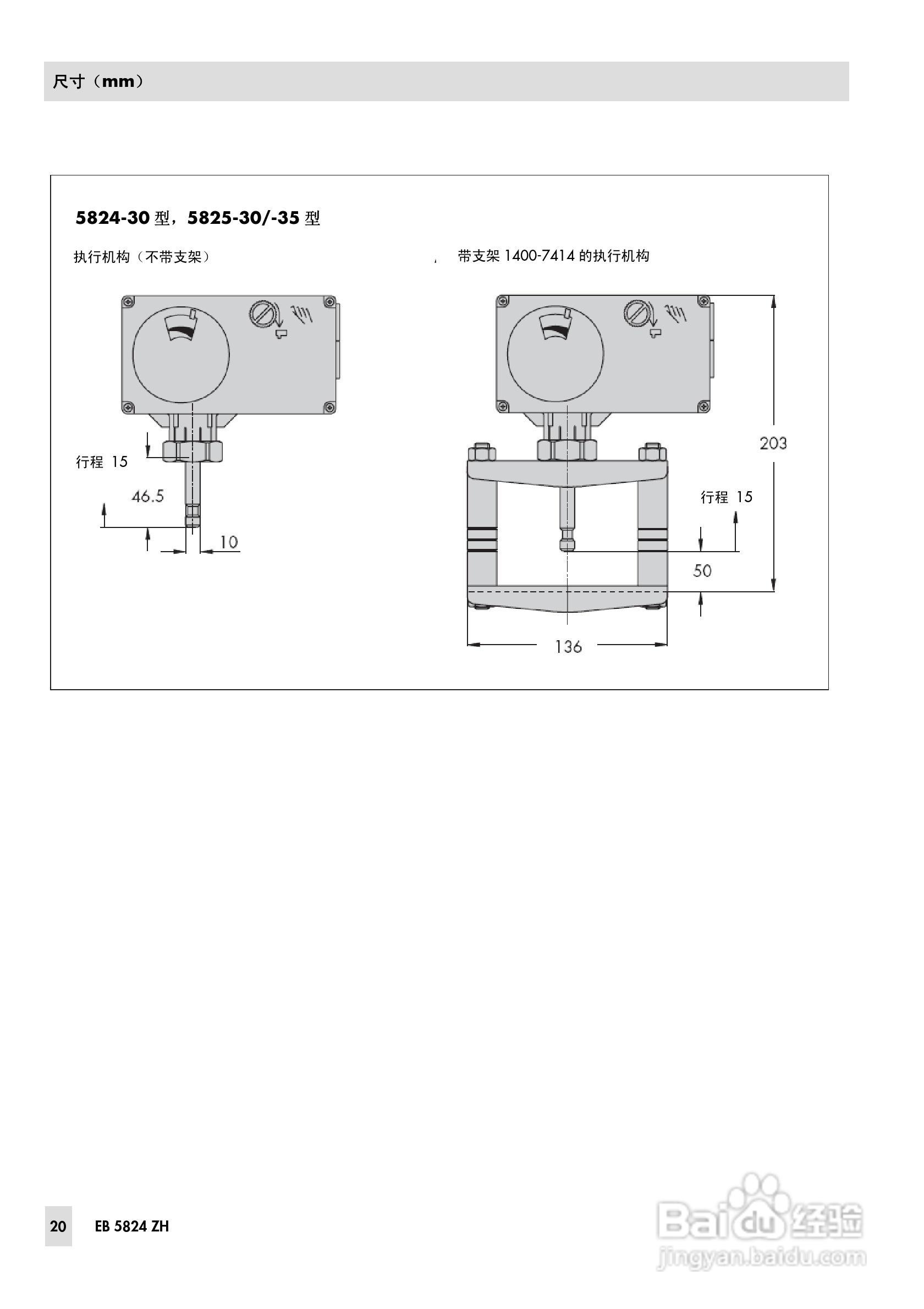 SAMSON 5824/5825型电动执行机构安装操作说明书:[2]