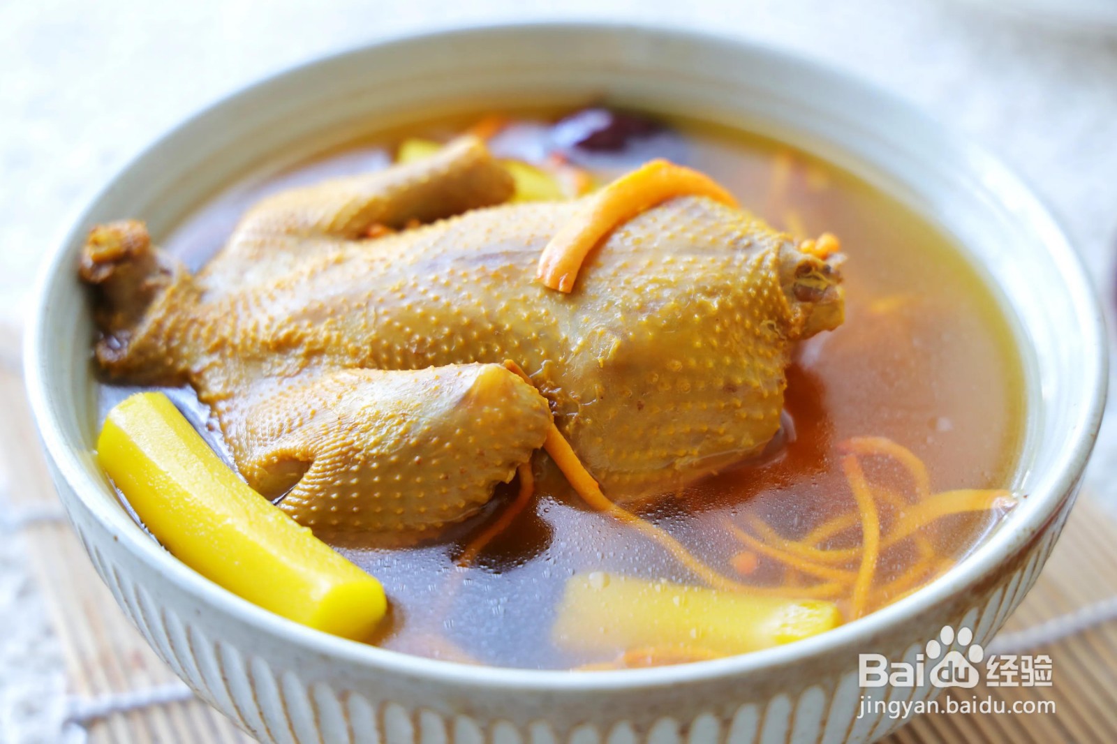 虫草菇山药鸽子汤