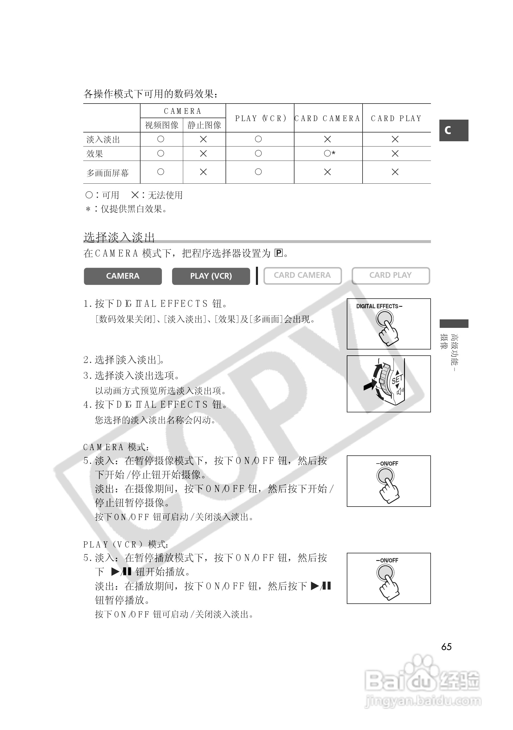 佳能MVX35i数码摄像机使用说明书:[7]